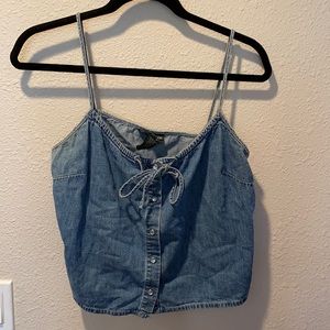 Ralph Lauren Jeans Co. denim crop top (size L)